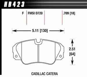 Disc Brake Pad HPS Performance Street w/0.709 Thickness