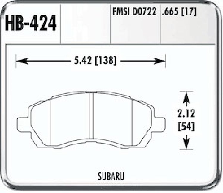 Performance Brake SUBARU IMPREZA FRONT