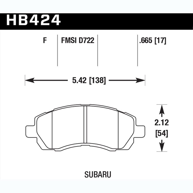 Performance Ceramic Brake Pads for Subaru, Impreza, Baja, Forester, Legacy, Outback