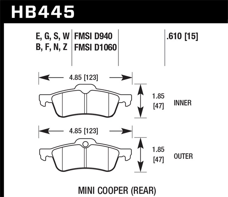 HPS 5.0 BRAKE PADS