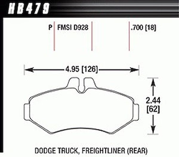 Disc Brake Pad SuperDuty w/0.700 Thickness
