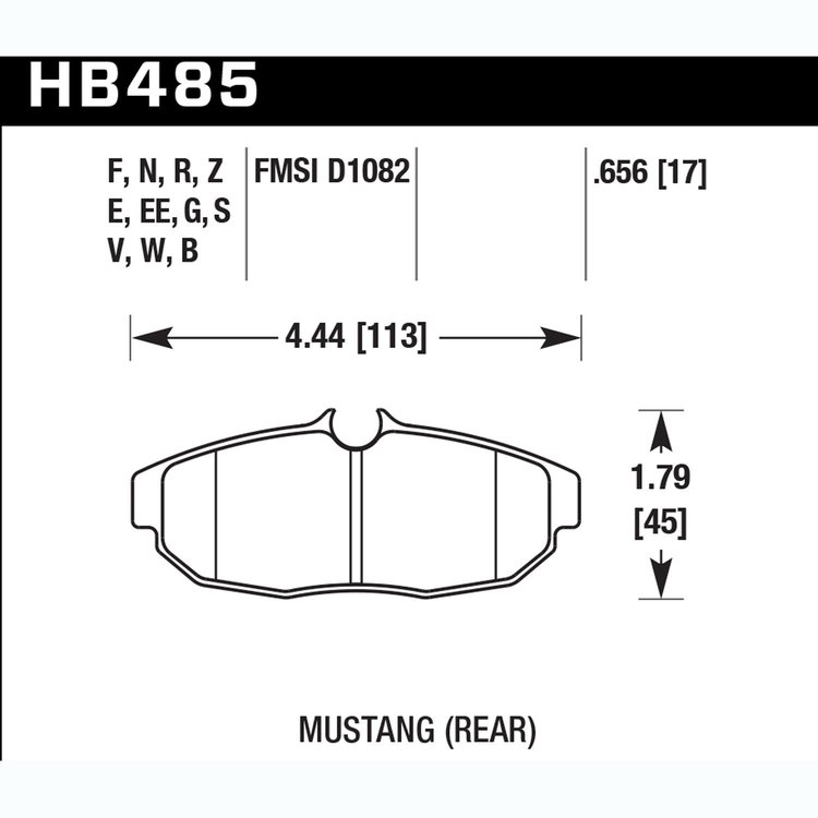 Ceramic Brake Pads 2005-06 Ford Mustang GT