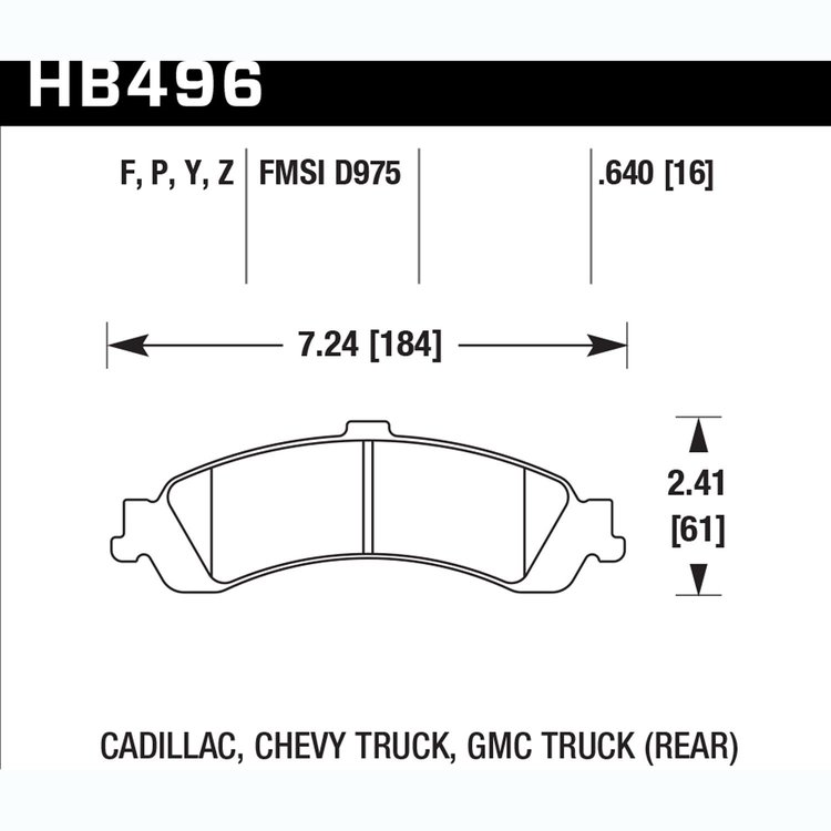 Performance Ceramic Brake Pads Cadillac, Chevy, GMC, SUV