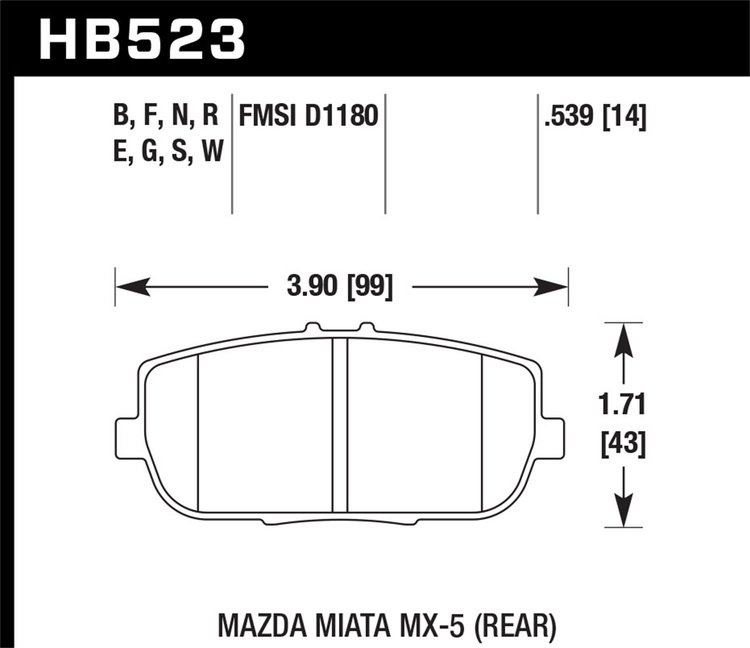 ER-1 BRAKE PADS