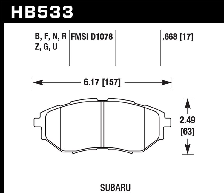 STREET RACE BRAKE PADS