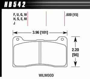 Disc Brake Pad DTC-05 w/0.600 Thickness