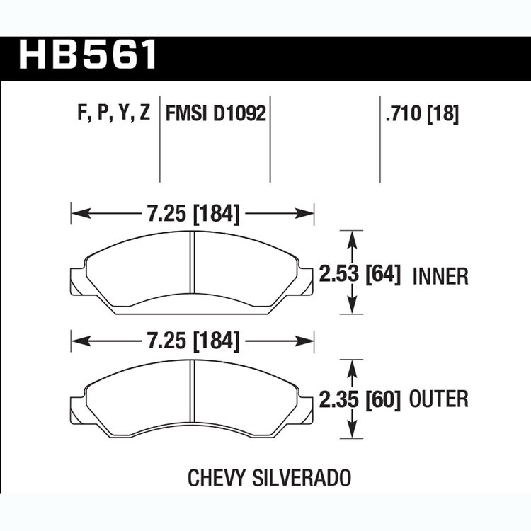 06-13 GM Truck/SUV Front Brake Pads