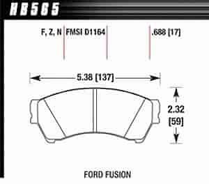 Disc Brake Pad HP Plus w/0.688 Thickness