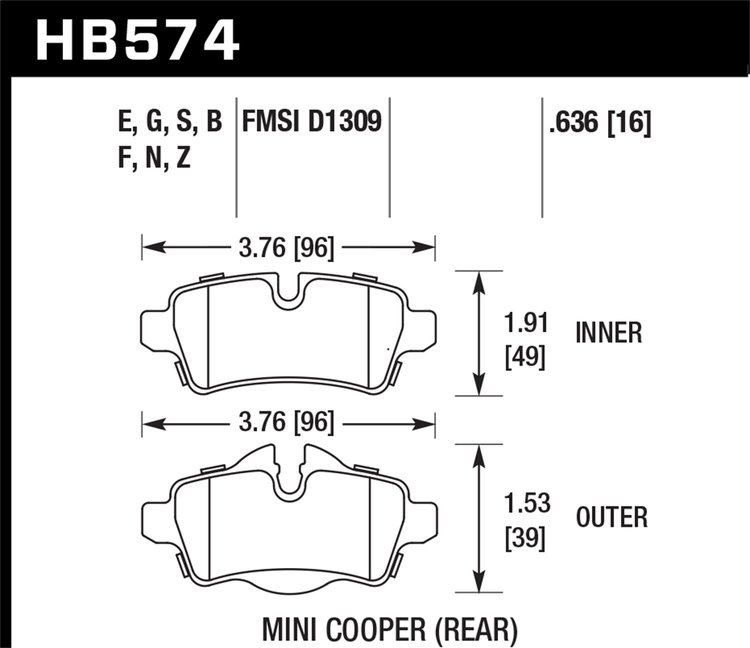 HPS 5.0 BRAKE PADS