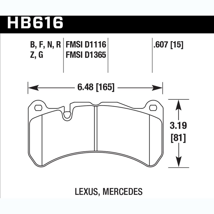 Performance Ceramic Brake Pads Lexus, Mercedes-Benz