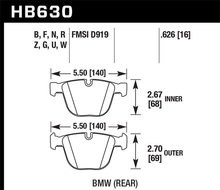 HPS 5.0 BRAKE PADS