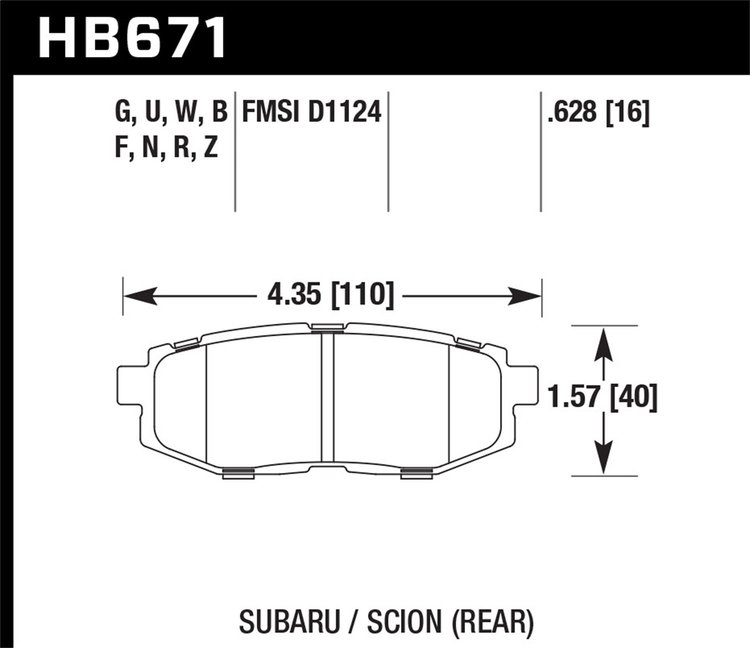 ER-1 BRAKE PADS