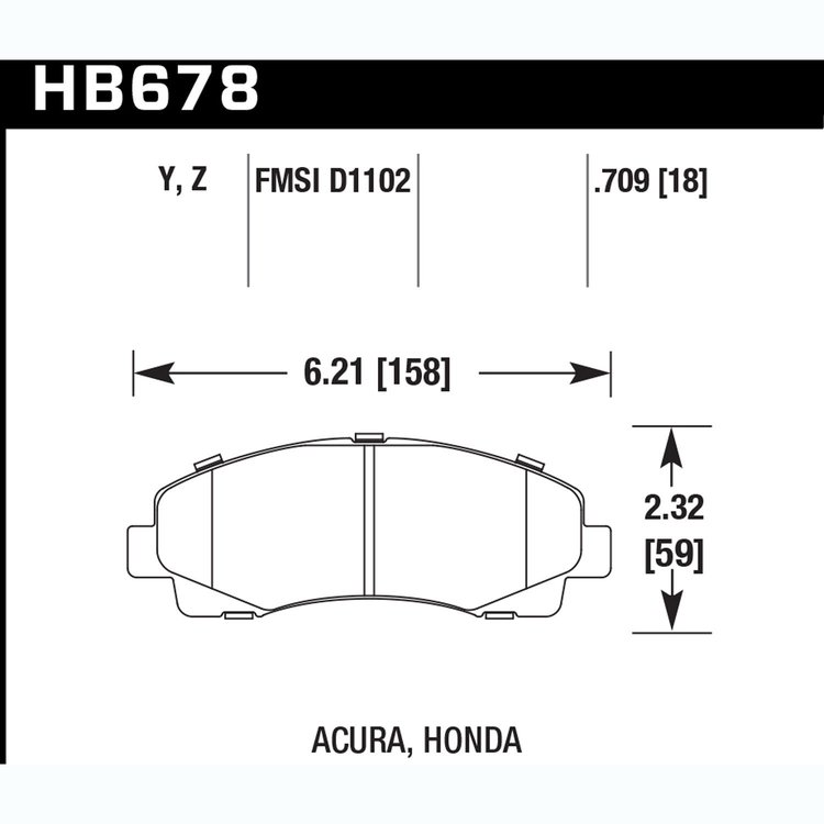 Ceramic Brake Pads Honda Ridgeline 2006-11