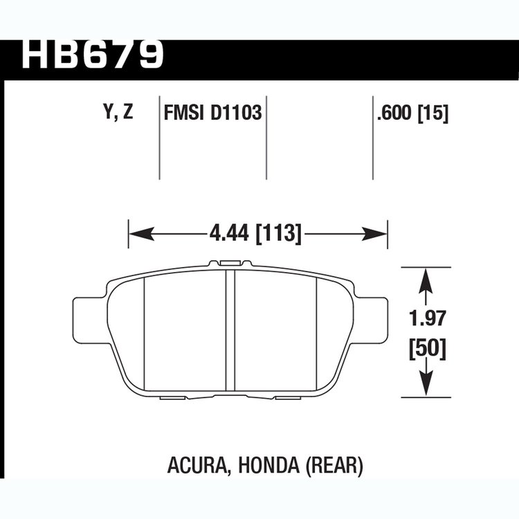 Ceramic Brake Pads Honda Ridgeline 2006-11