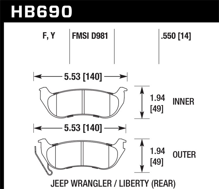 LTS BRAKE PADS
