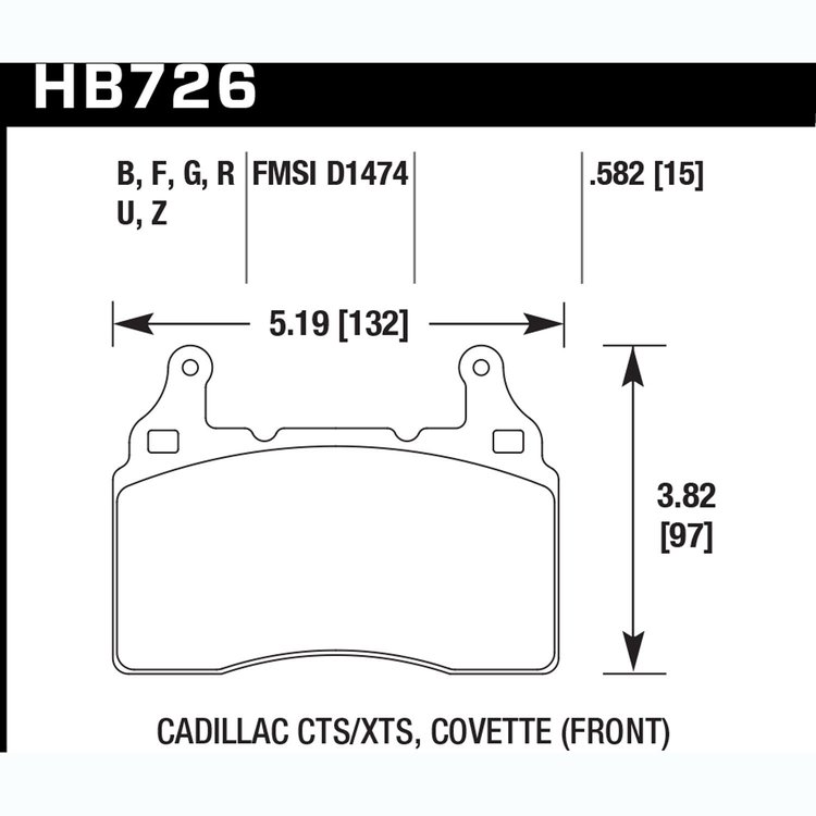 Ceramic Brake Pads 2014 Corvette