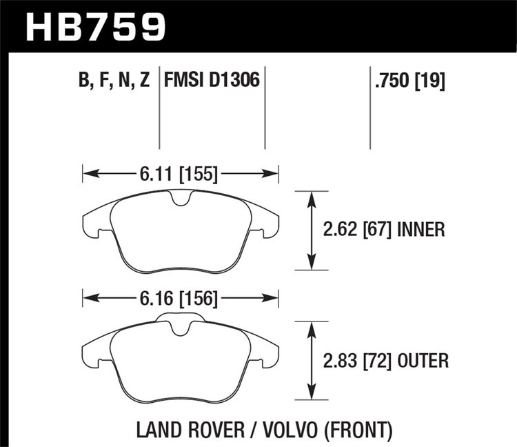 PC BRAKE PADS