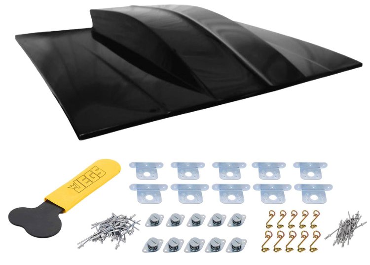 23396 Sunoco Style 6 in. Cowl Induction Lift-Off Hood Kit for 1978-1987 Chevy Malibu [Fiberglass]