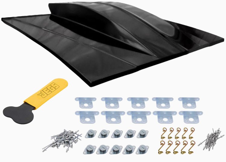 29396 Sunoco Style 6 in. Cowl Induction Lift-Off Hood Kit for 1981-1988 Chevy Monte Carlo [Fiberglass]