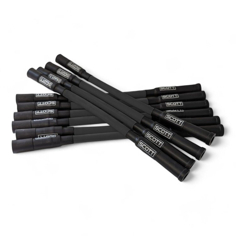 SPW300-CH-690-IV/V-1 Super Mag Fiberglass-Oversleeved Spark Plug Wire Set for Dodge Viper Gen4/5 [Black]