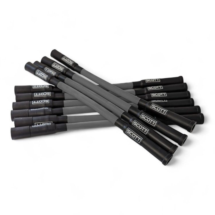 SPW300-CH-690-IV/V-3 Super Mag Fiberglass-Oversleeved Spark Plug Wire Set for Dodge Viper Gen4/5 [Gray]