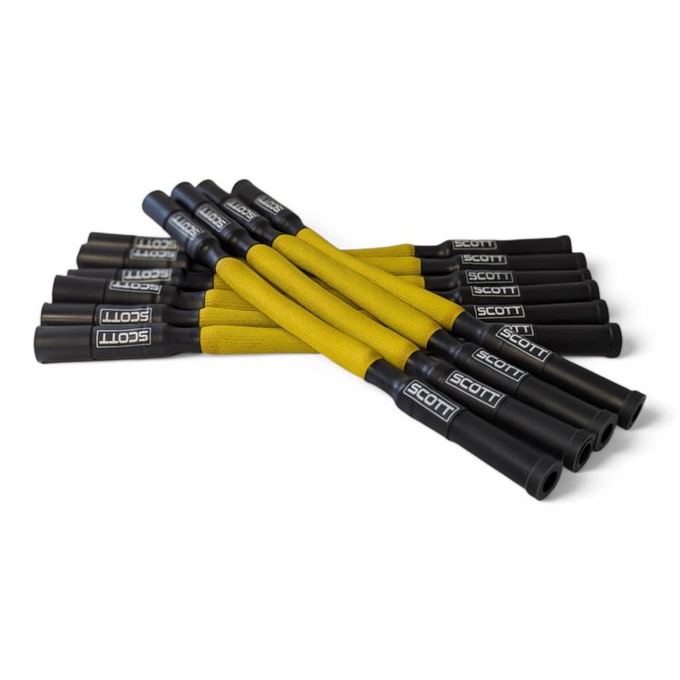 SPW300-PS-690-IV/V-5 Super Mag Fiberglass-Oversleeved Spark Plug Wire Set for Dodge Viper (Gen4/5) [Yellow]