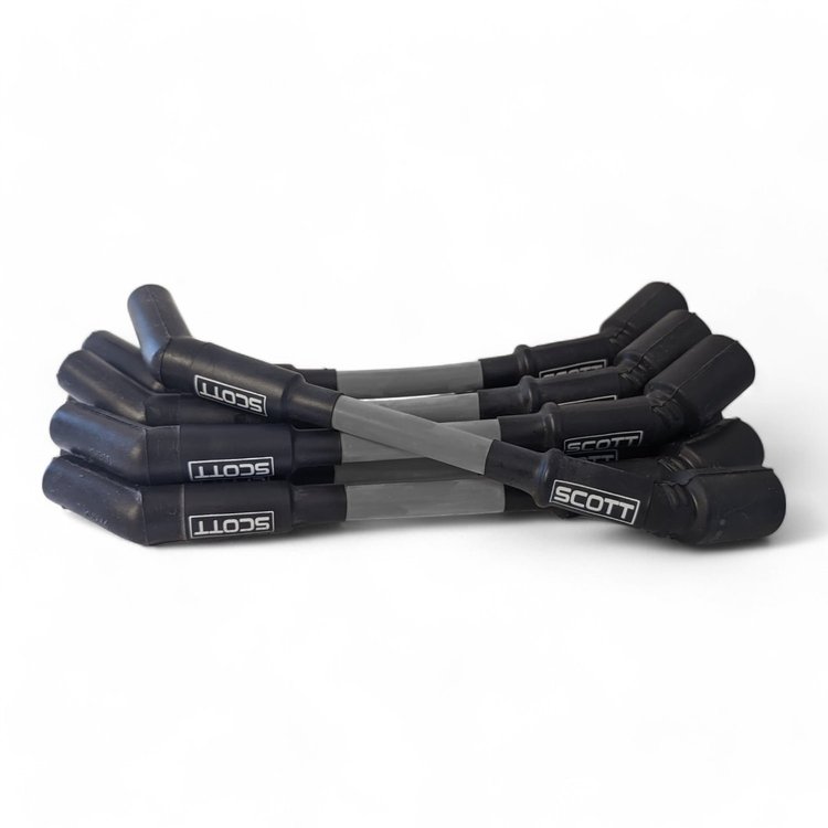SPW-CH-LS-S-3 High-Performance Silicone-Sleeved Spark Plug Wire Set for GM LS, Standard [Gray]