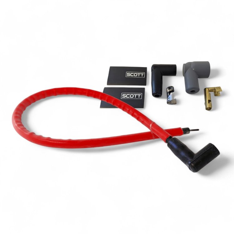 SPW-CW36-2 36 in. High-Performance Silicone-Sleeved Coil Wire Kit [Red]