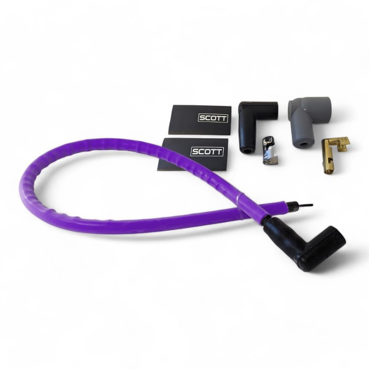 SPW-CW36-6 36 in. High-Performance Silicone-Sleeved Coil Wire Kit [Purple]