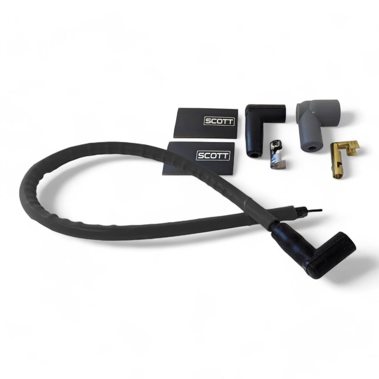 SPW-CW-48-1 48 in. High-Performance Silicone-Sleeved Coil Wire Kit [Black]