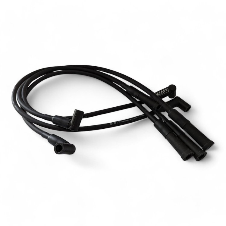 SPW-NS-23 High-Performance Non-Sleeved Spark Plug Wire Set for Ford 2.3L [Straight Plug Boot]