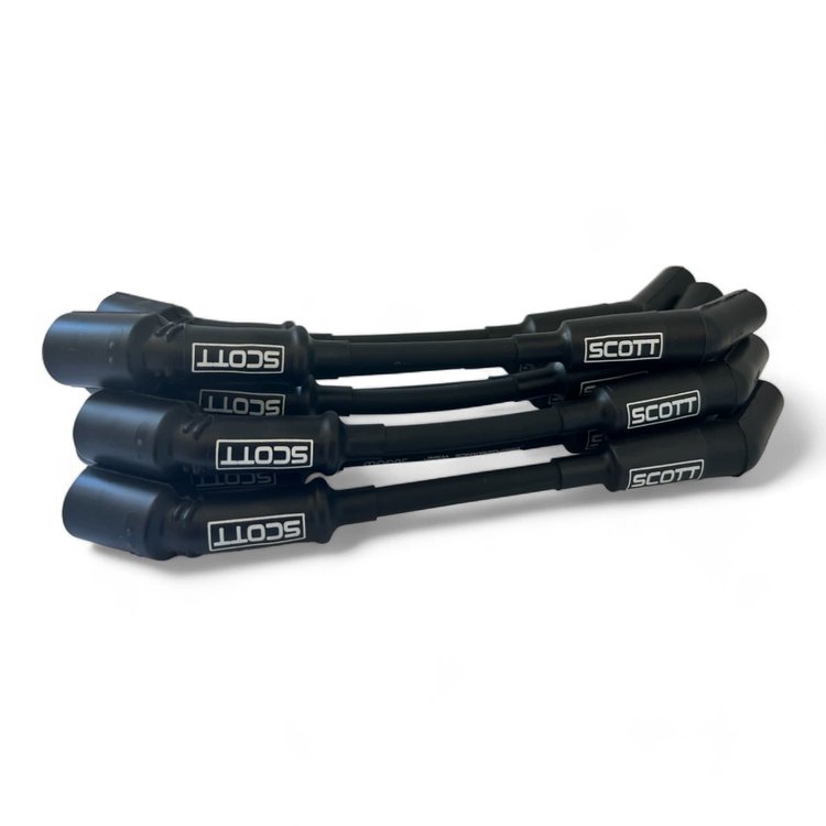 SPW-NS-LS-S High-Performance Non-Sleeved Spark Plug Wire Set for GM LS, Standard [45-Degree Plug Boot]