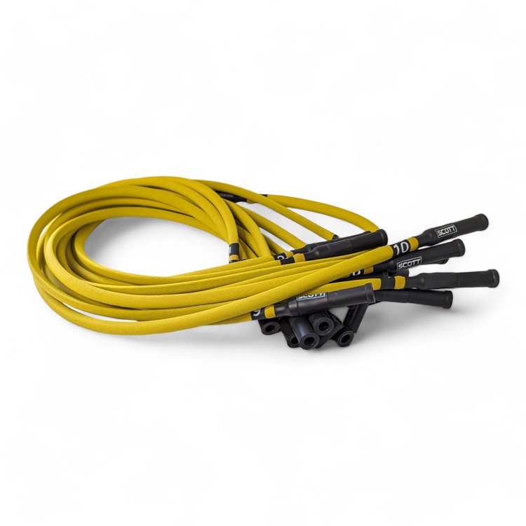 SPW-PS-690-III-5 High-Performance Fiberglass-Oversleeved Spark Plug Wire Set for Dodge Viper (Gen-3) [Yellow]