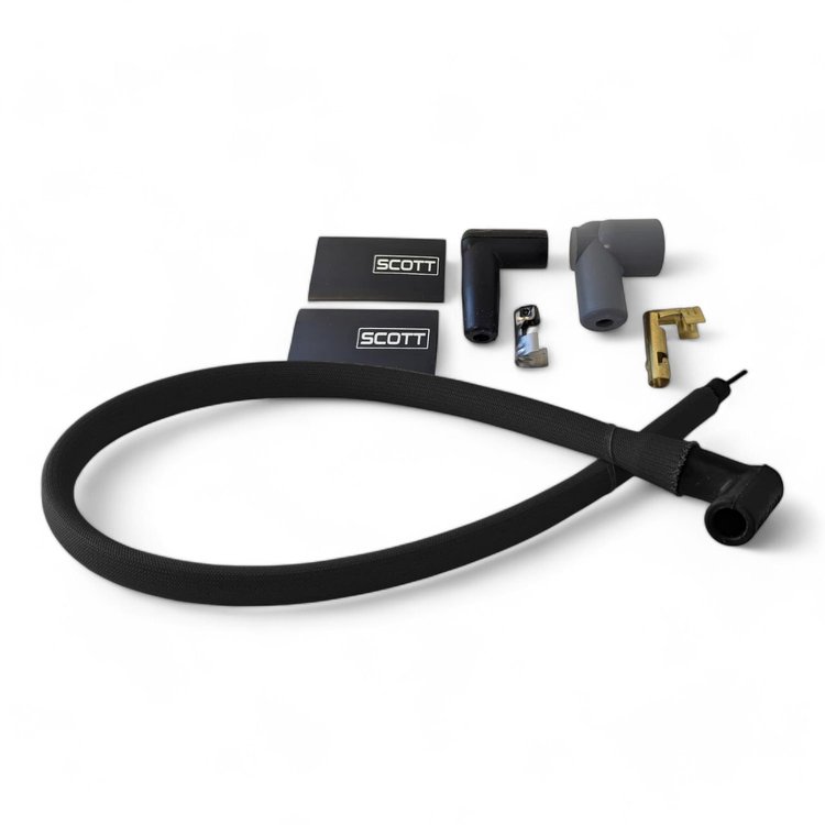 SPW-PSCW-48-1 48 in. High-Performance Fiberglass-Oversleeved Coil Wire Kit for Universal Coil Wire Kits [Black]
