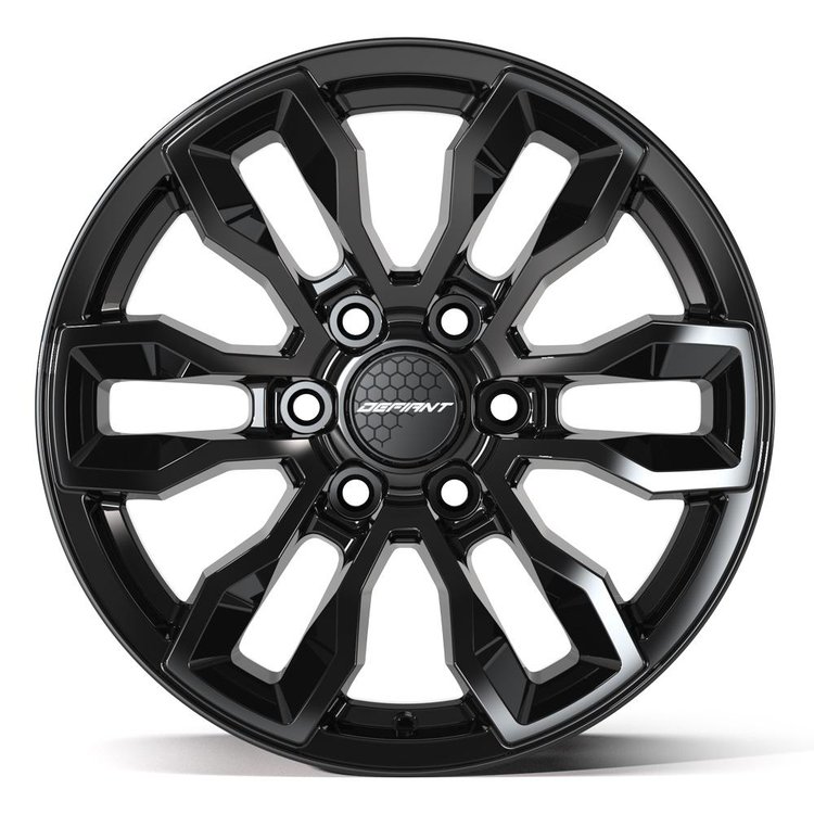 DF15C Wheel [Size: 18"x9"] for 2004-2025 Ford F-150, Expedition & Lincoln Navigator, 6 x 135 mm, Gloss Black Finish