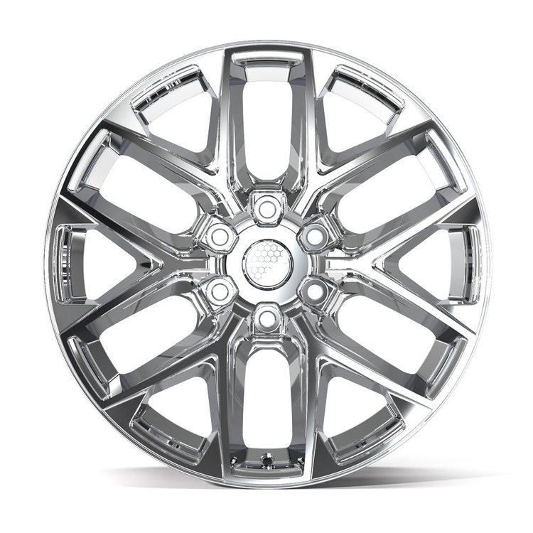 DF17C Wheel [Size: 20"x9"] for 2004-2025 Ford F-150, 2003-2025 Ford Expedition & Lincoln Navigator, 6 x 135 mm, Chrome Finish