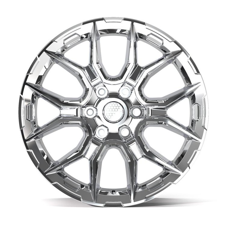 DF18C Wheel [Size: 20"x9"] for 2004-2025 Ford F-150, 2003-2025 Ford Expedition & Lincoln Navigator, 6 x 135 mm, Chrome Finish