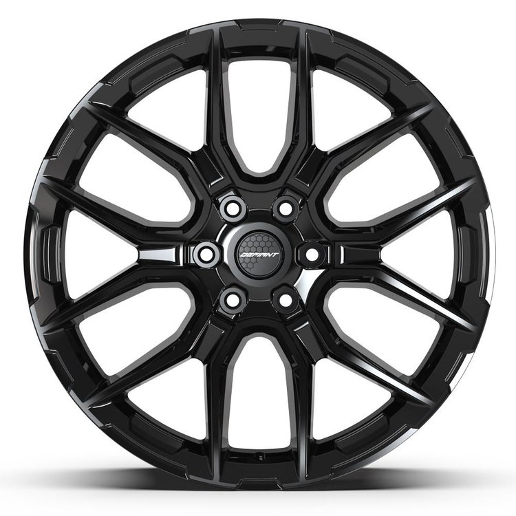 DF18C Wheel [Size: 22"x9"] for 2004-2025 Ford F-150, Expedition & Lincoln Navigator, 6 x 135 mm, Gloss Black Finish