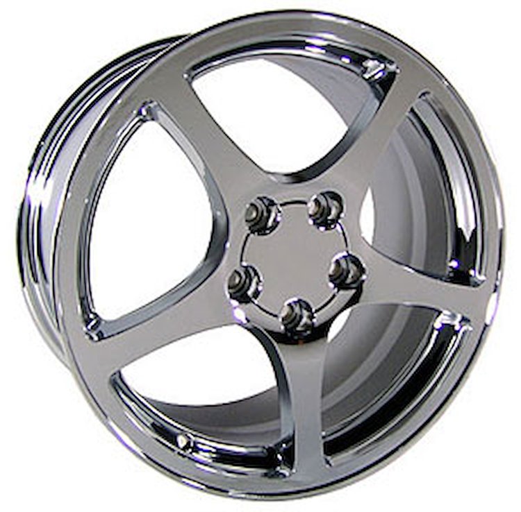 Corvette C5 Style Wheel Size: 17" x 8.5" Bolt Pattern: 5 x 120.7 Rear Spacing: 7.03" Offset: +58mm