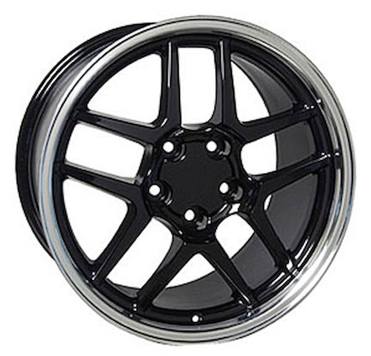 Corvette Z06 Style Wheel Size: 17" x 9.5" Bolt Pattern: 5 x 120.7 Rear Spacing: 7.38" Offset: +54mm
