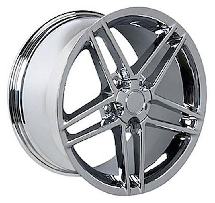 Corvette C6 Z06 Style Wheel Size: 18" x 10.5" Bolt Pattern: 5 x 120.7 Rear Spacing: 7.95" Offset: +56mm