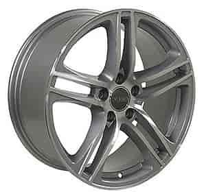 R8 Style Wheel Size: 18" x 8" Bolt Pattern: 5 x 112 Rear Spacing: 6.15" Offset: +42mm