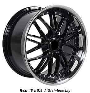 KAS-148 Style Size: 18" x 9.5" Bolt Pattern: 5 x 120 Rear Spacing: 6.94" Offset: +43mm