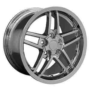 Corvette C6 Z06 Style Wheel Size: 17" x 9.5" Bolt Pattern: 5 x 120.65 Rear Spacing: 7.38" Offset: +54mm