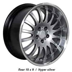Mercedes Benz 162 Style Wheel Size: 18" x 9" Bolt Pattern: 5 x 112 Rear Spacing: 6.5" Offset: +38mm