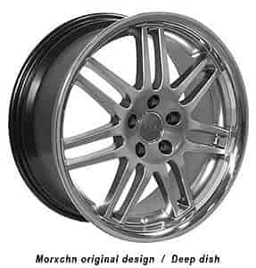RS4 Deep Dish Style Wheel Size: 18" x 8" Bolt Pattern: 5 x 112 Rear Spacing: 5.88" Offset: +35mm