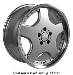 Mercedes-Benz AMG 5-Spoke Wheel with Rivets Size: 18" x 8" Bolt Pattern: 5 x 112 Rear Spacing: 5.88" Offset: +35mm