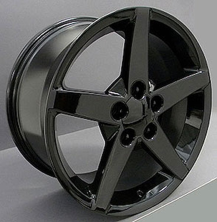 Corvette C6 Style Wheel Size: 18" x 9.5" Bolt Pattern: 5 x 120.65 Rear Spacing: 7.53" Offset: +58mm