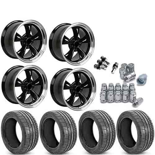 Mustang Bullitt Style Wheel and Tire Kit Includes: (2) 17" x 8" Bullitt Style Wheels