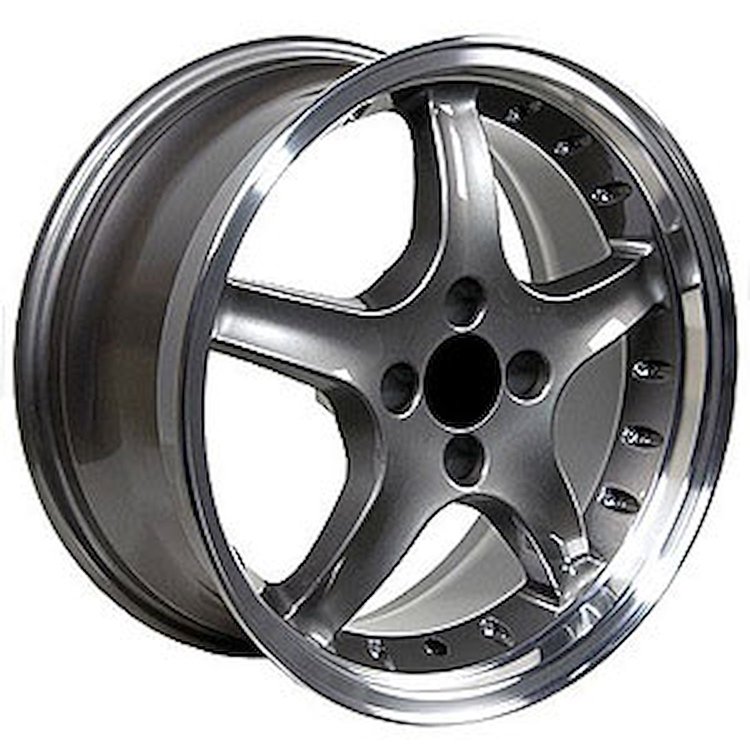 Mustang Cobra R 98 Deep Dish Wheel with Rivets Size: 17" x 8"